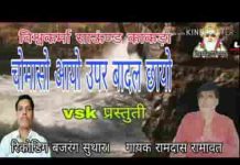 चौमासो आयो ऊपर बादल छायो भजन लिरिक्स