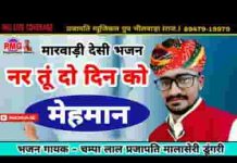 नर तू दो दिन को मेहमान गाड़ी जाने वाली रे लिरिक्स