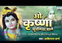 ओ कृष्णा काले मुरलिया वाले तू करुणा निधान है भजन लिरिक्स