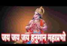जय जय जय हनुमान महाप्रभो जय अंजनी के लाला