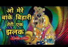 ओ मेरे बांके बिहारी तेरी एक झलक लिरिक्स